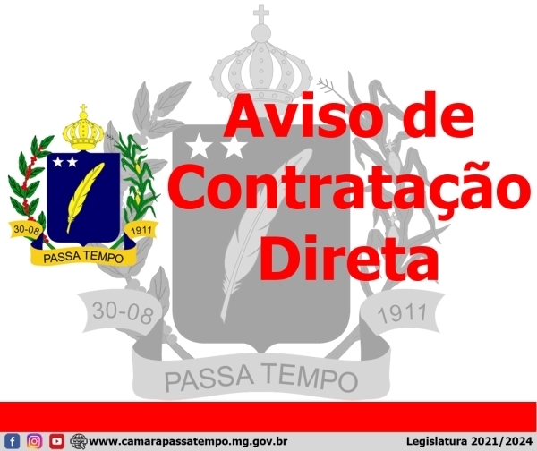 AVISO DE CONTRATAÇÃO DIRETA - DISPENSA Nº 004/2024